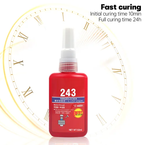Imagen 2 del producto Pegamento para tornillos anaeróbico, bloqueo de rosca resistente a altas temperaturas, adhesivo para tornillos de fijación antideslizante fuerte para uso industrial y doméstico