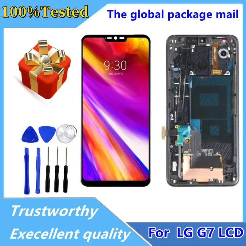 Tested For LG G7 LCD G710 G710EM G710PM G710VMP Display Touch Screen Digitizer Assembly Replacement Parts For LG G7 ThinQ lcd