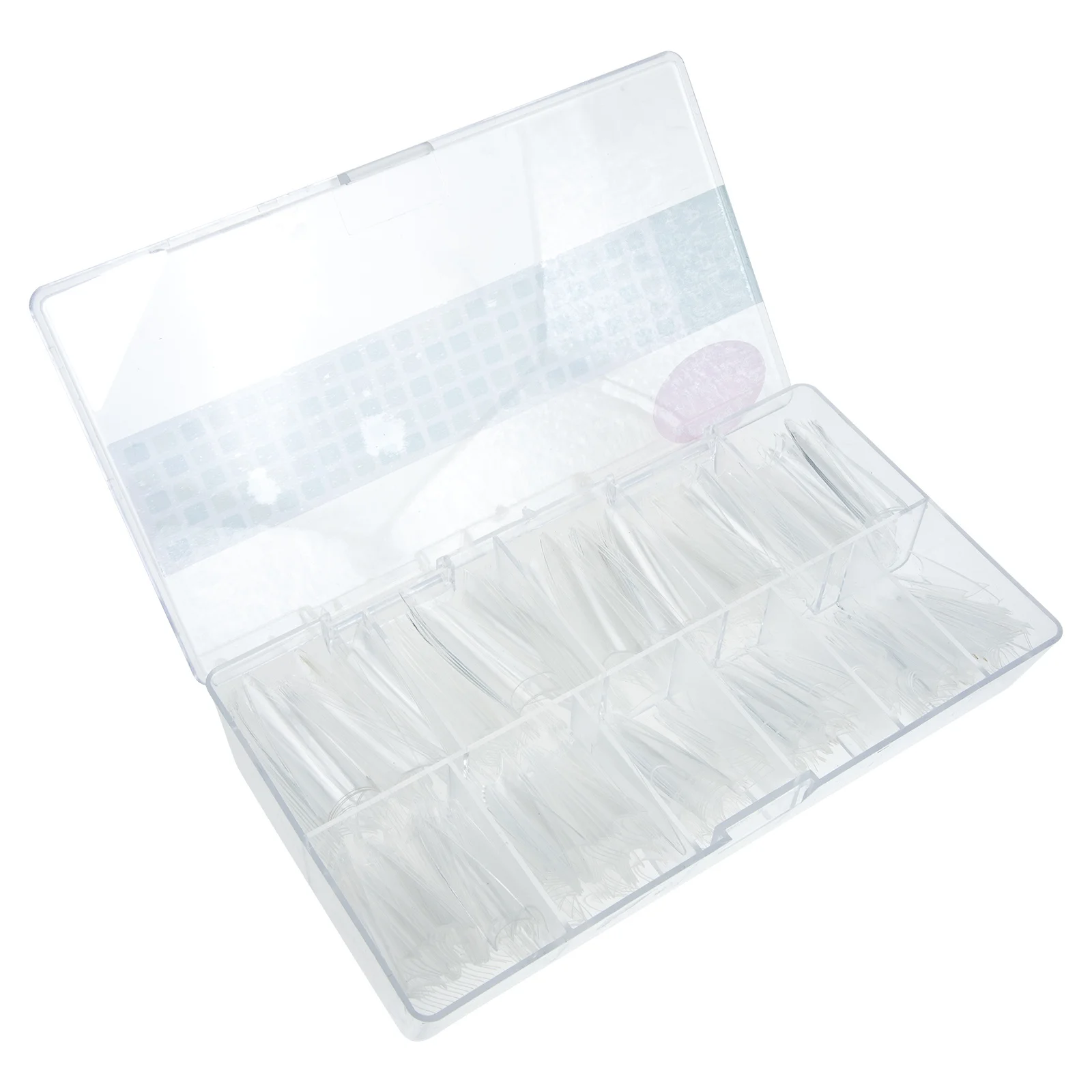 

500 шт. прозрачные накладные ногти с полным покрытием, прочные, ультратонкие накладные ногти для клубной вечеринки, выходного дня, дизайна ногтей