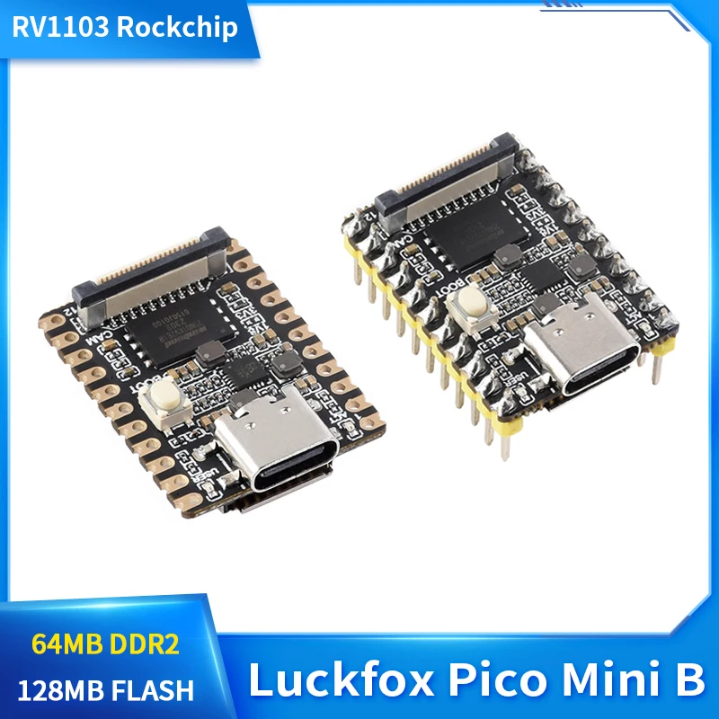 LuckFox Pico Mini B Linux Micro Development RV1103 Rockchip 64MB DDR2 Supper MINI AI Board ARM Better than Raspberry Pi Pico