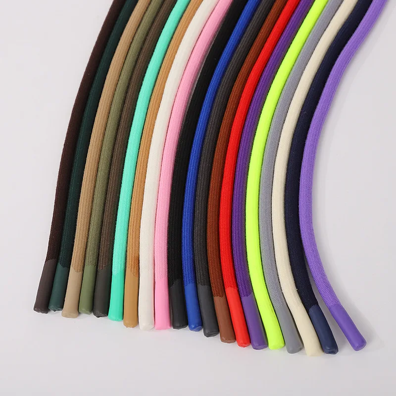 Length140cm Width 8cm Round Colored Drawstring For Sports Pants Waistband Hoodie String Replacement For Sweatpants Shorts Rope
