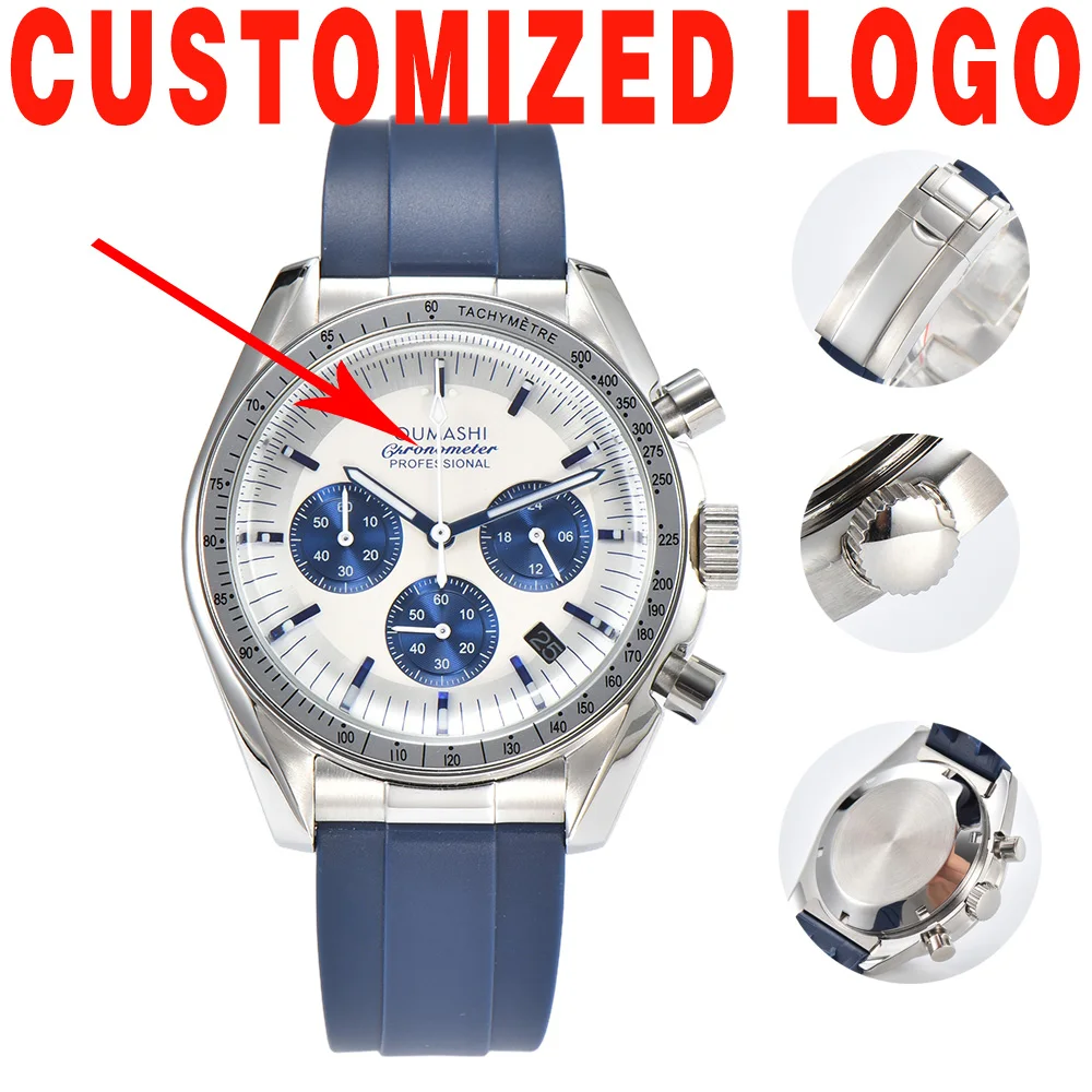 VK63 Chronograph Quartz Watches 42mm MenWatch VK series 63 Movement Ultra Six hand Sapphire Mirror Waterproof Watch