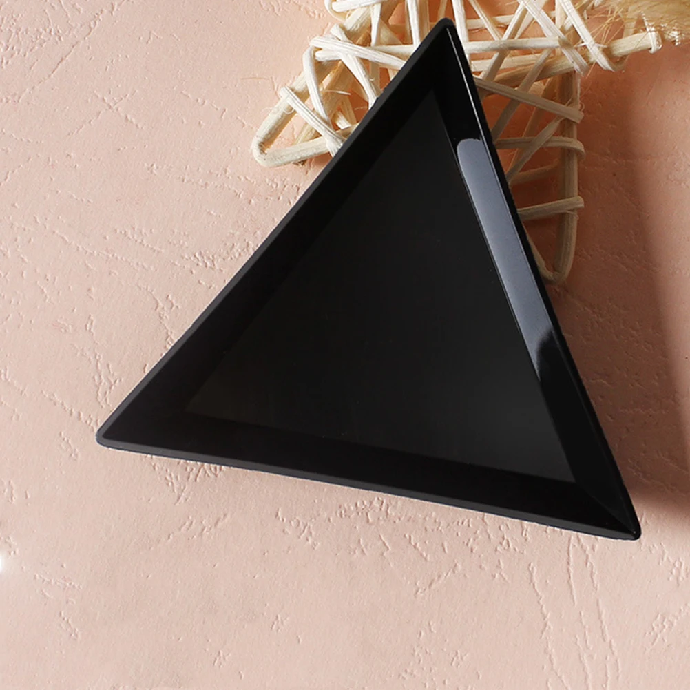 

80 Pcs Drilling Nail Art Accessories Storage Tray Nails Manicure Triangular Trays