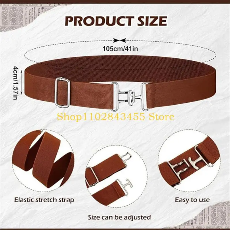 49mc Elastic Equestrian Belt Dehnte Taille für Männer täglich und Aktivität – Detail 6