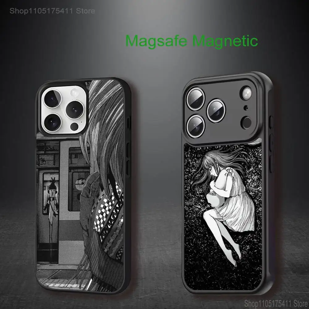 

Good night Oyasumi PunpunS Phone Case For iPhone 17,16,15,14,13,12,11,Pro,Max,Plus,Mini,SE4,E Magnetic Magsafe Wireless Charging