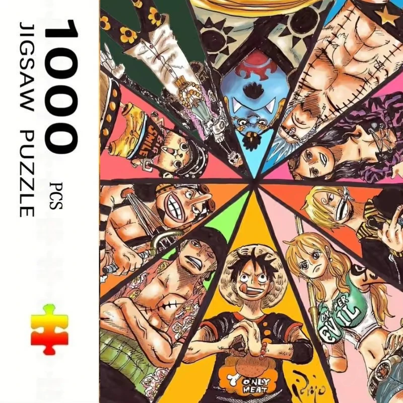 Luffy Japan Anime One Piece Neuer Stil Lehrreiches Puzzle Schwierige Herausforderung Freizeit-Entspannungs-Puzzle
