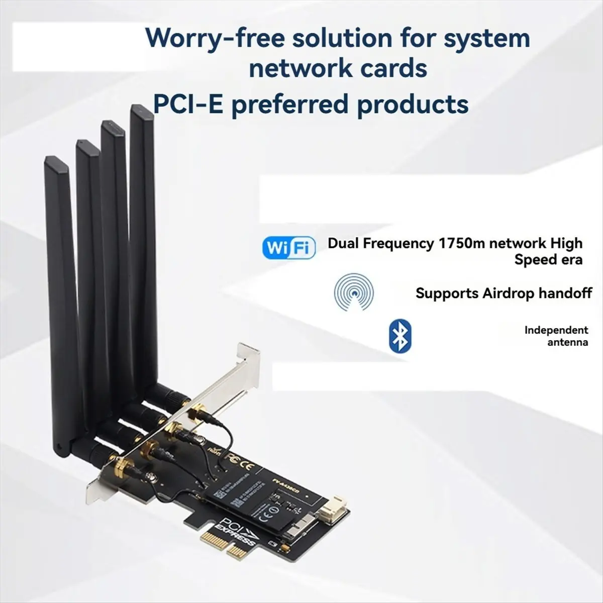 2026 جديد + BCM94360CD Hackintosh PCIE محول لاسلكي 1750 ميجابت في الثانية، ثنائي النطاق 2.4 جيجا/5 جيجا هرتز، بلوتوث 4.0، دعم إيقاف Airdrop #4