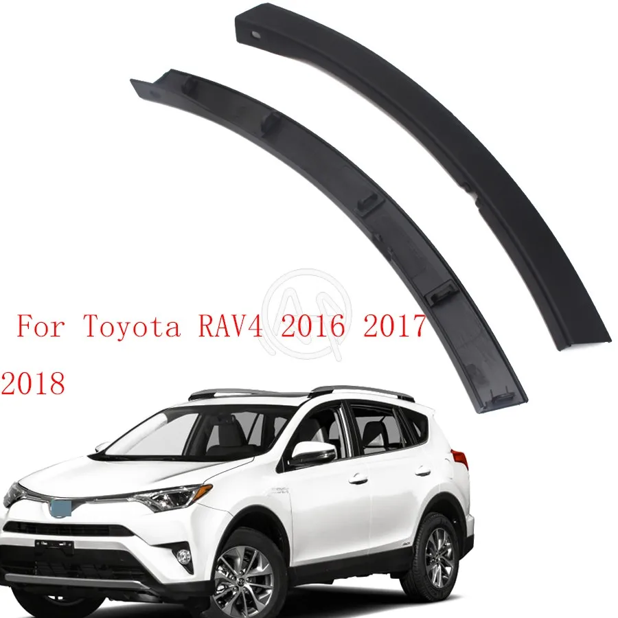 52113-0R060 Front Bumper End Caps Wheel Rim Eyebrow Protector For Toyota RAV4 2016 2017 2018 Arch Mouldings Strip Guard