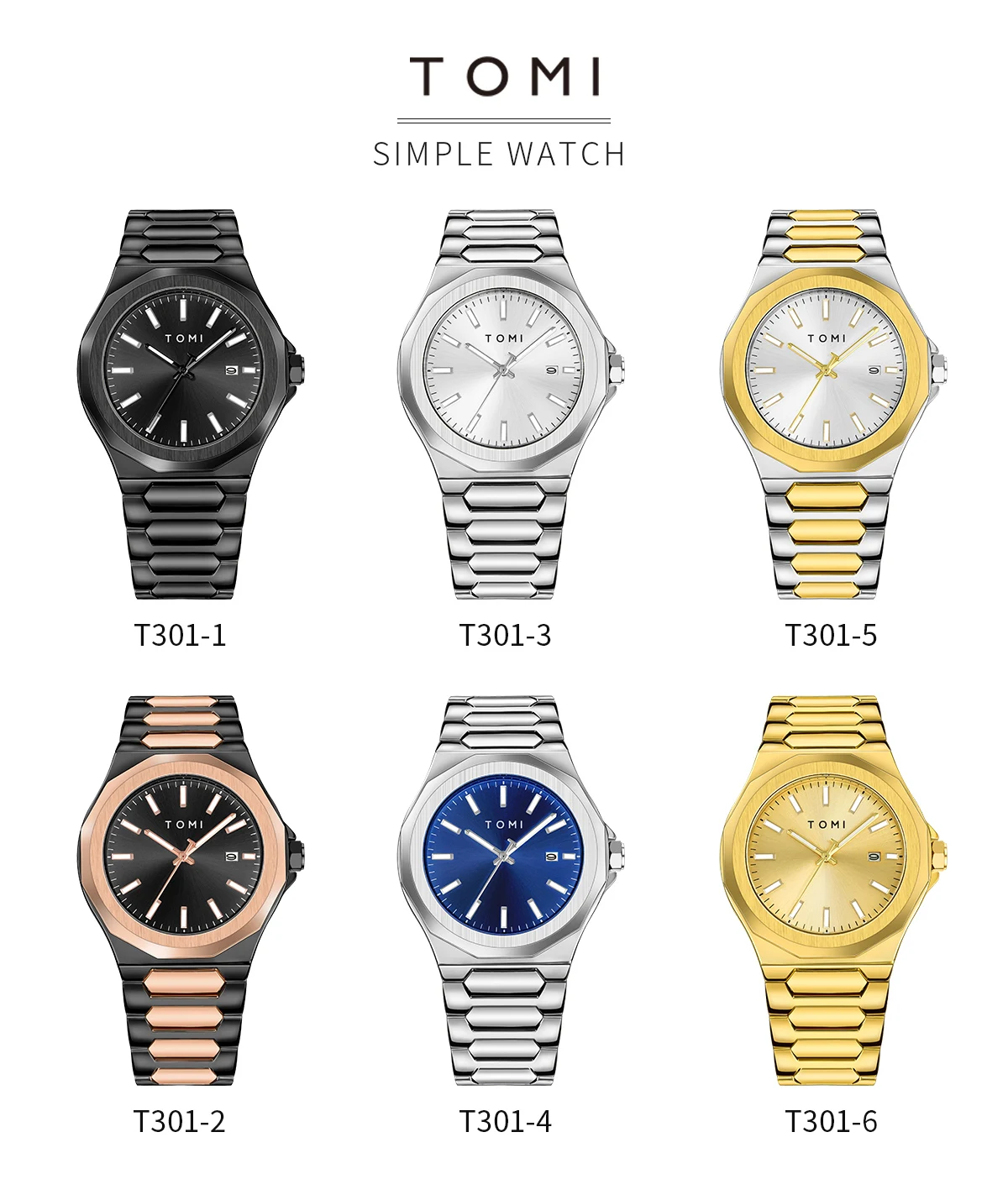TOMI Luxus Business herren Uhr Geschenk Box Set Hohe Qualität Rose Gold Fall Einfache und Vielseitige Quarzuhr Relogio Masculino – Detail 5