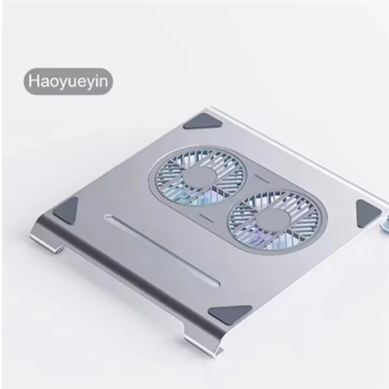 -A25M Koelbeugel met dubbele ventilator Universele computerkoelbeugel Breed compatibel Space Grey