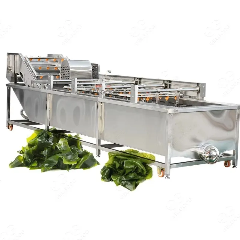 Automatic Seaweed Kelp Cleaning Machine Industrial Food Processing Water Circulation System