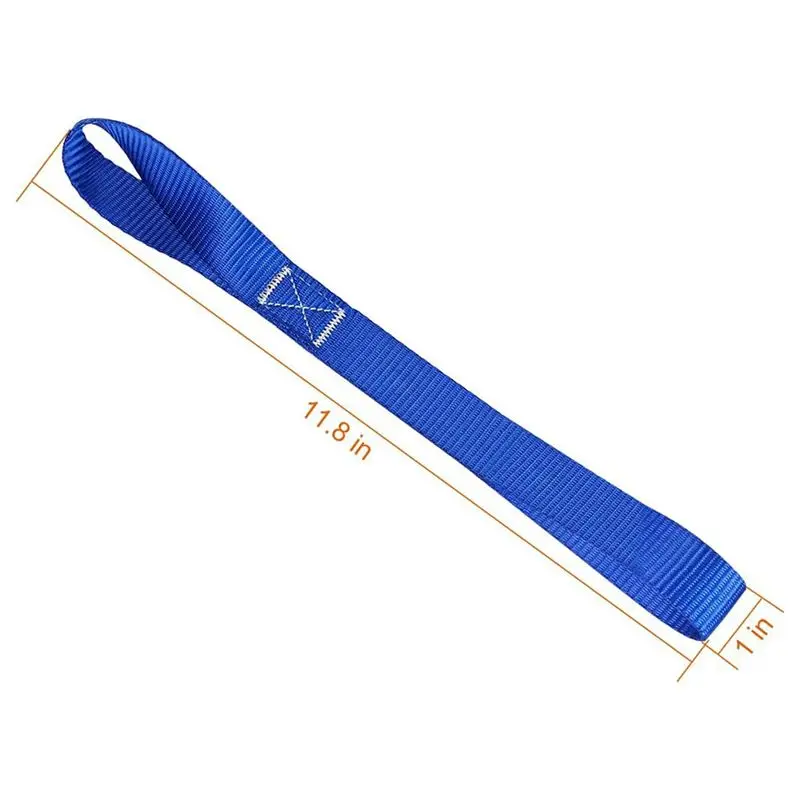 DT39 8-Pack Heavy Duty Soft Loop Tie Down Straps 1800lbs Load 4800lbs Break Strength for Cargo Handling