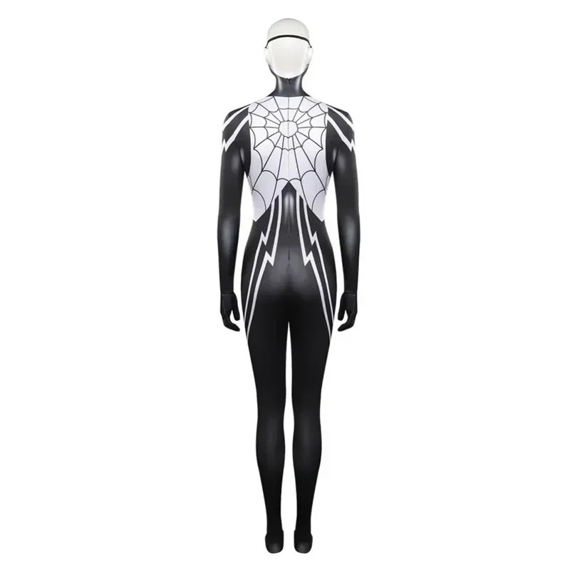 Cindy Moon Cosplay Silk Spiderman Costumes Jumpsuit Superhero Silk Zentai Suit Spider Man Bodysuit Halloween Costumes for Women