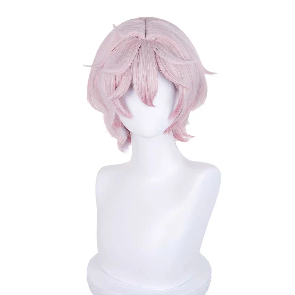 Picture 5: HAIRJOY Synthetic Hair Genshin Impact Dahlia Cosplay  Wig Ombre  Pink Costumes Anime Wig Rose Net