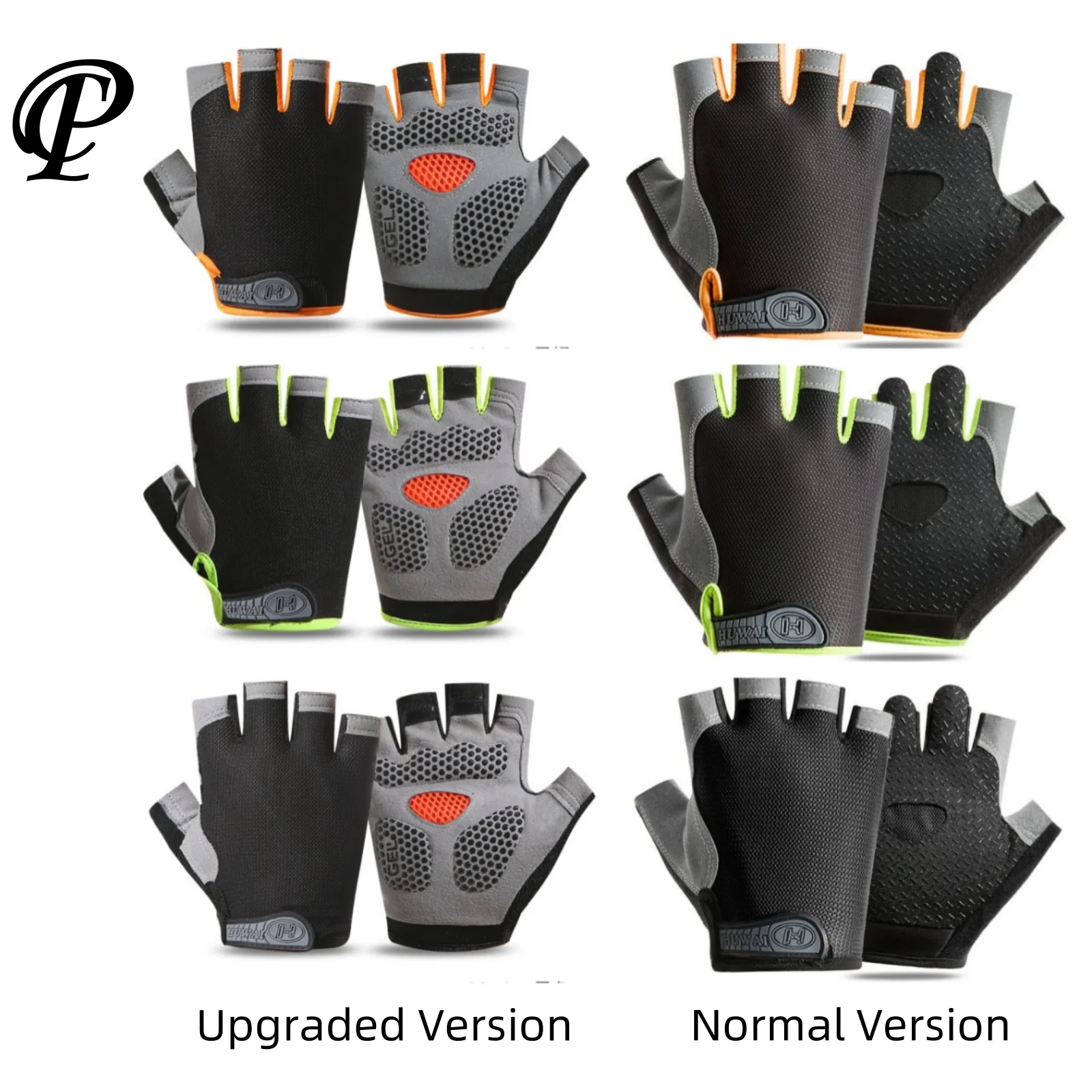 

Motorcycle Gym Gloves Electric Scooter Yoga Sport Training Anti-Slip Anti-sweat Breathable Men Women Half Finger guantes Unisex