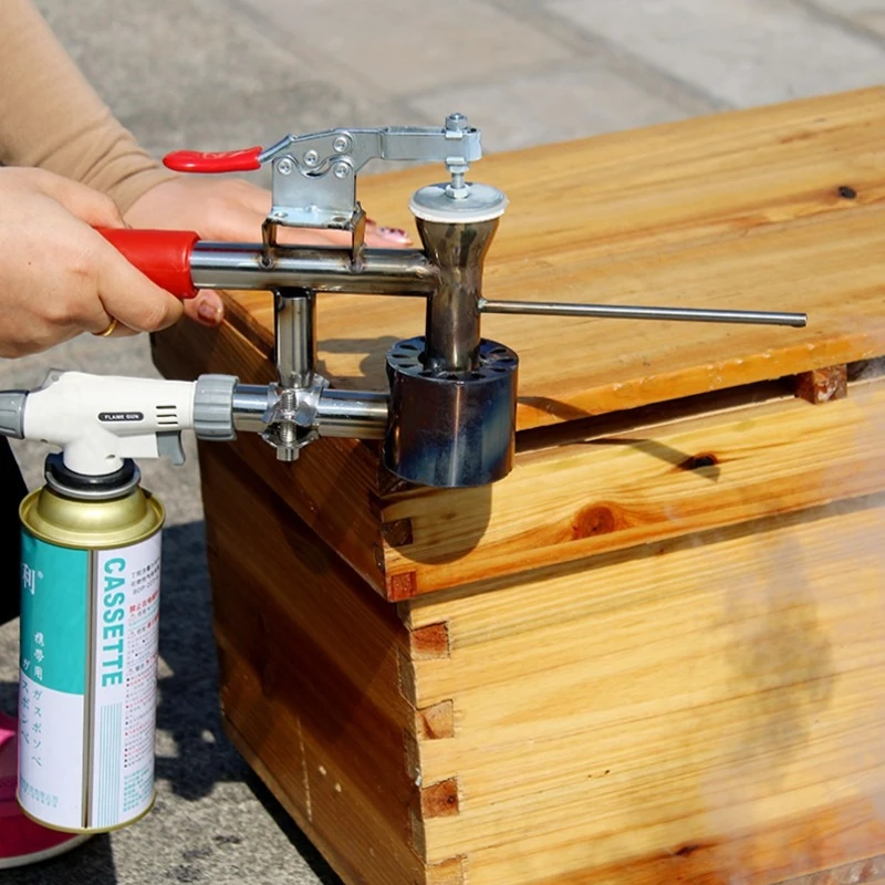 1PC Bee Mite Treatment Fog Machine Oxalic Acid Atomization Mite Treatment Device Heated Smoker Beekeeping Tools