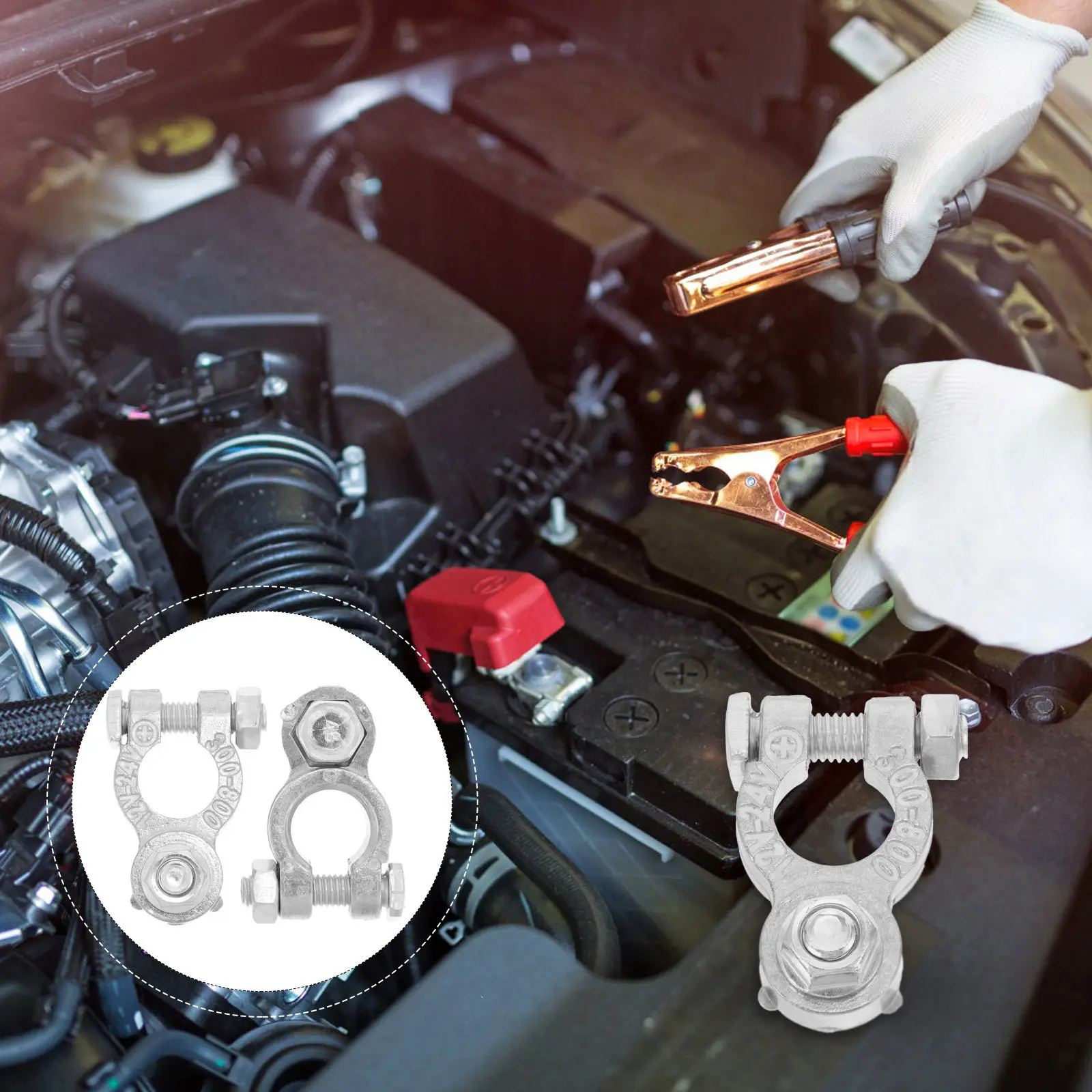 

2 шт. зажимы для автомобильных клемм из цинкового сплава, сверхмощные автомобильные клипсы, электрические соединители, кабельные зажимы, запасные части