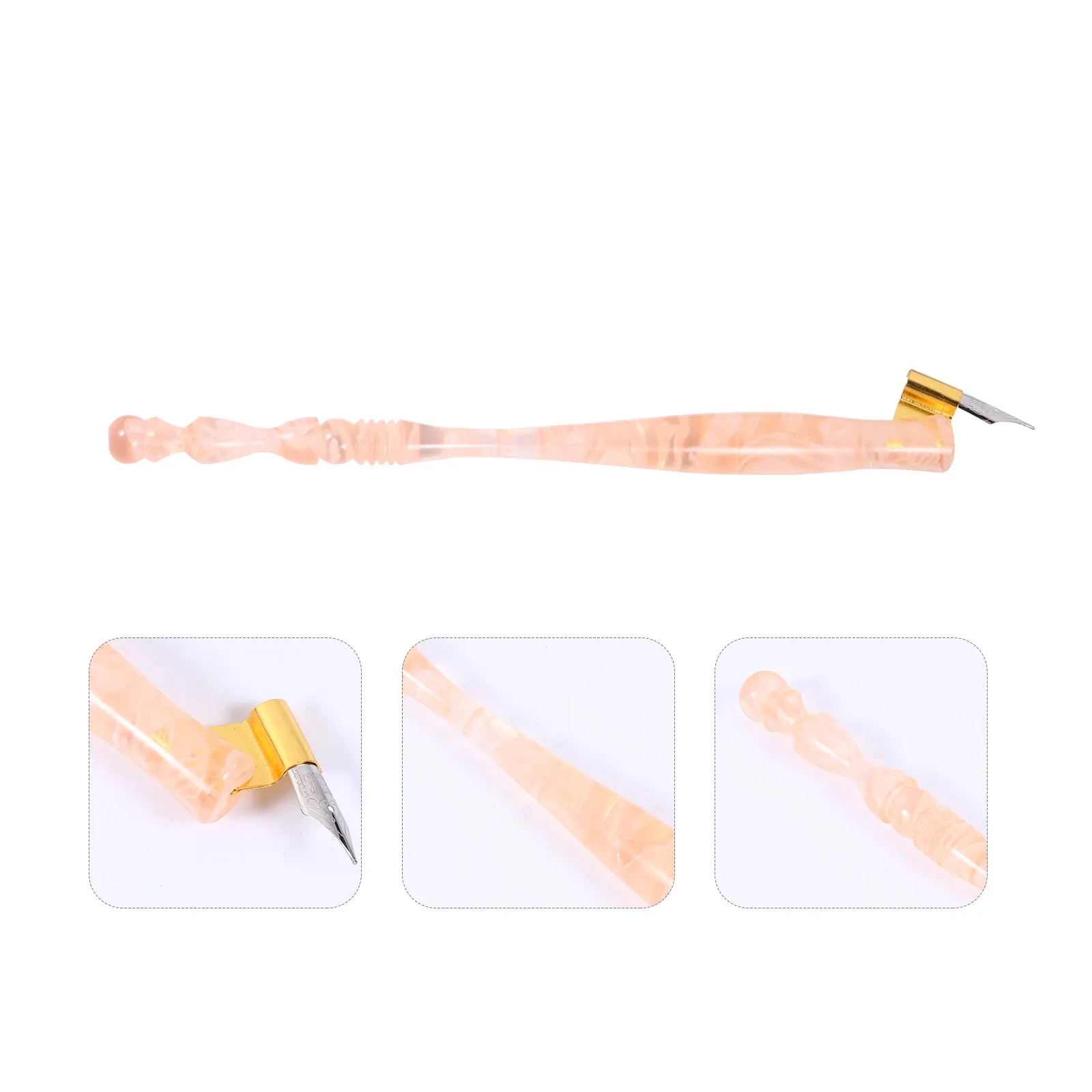 

1Set Vintage Dip Pen Set 6 Nibs Smooth Wear Resistant Calligraphy Writing Practice Kit English Calligraphy Pen Set Gift Supplies