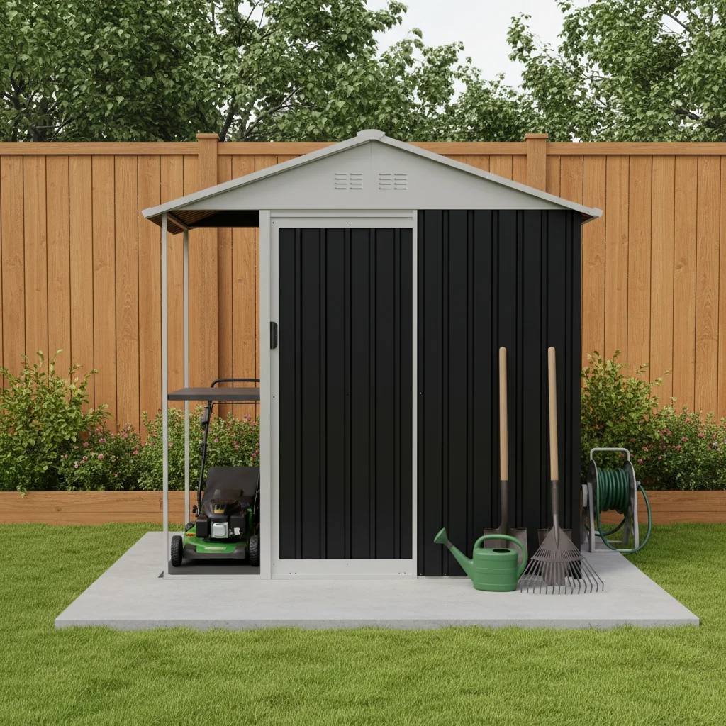 

Сарай-хозблок 6x4 для хранения инструментов и садового инвентаря, универсальный, для дома и сада