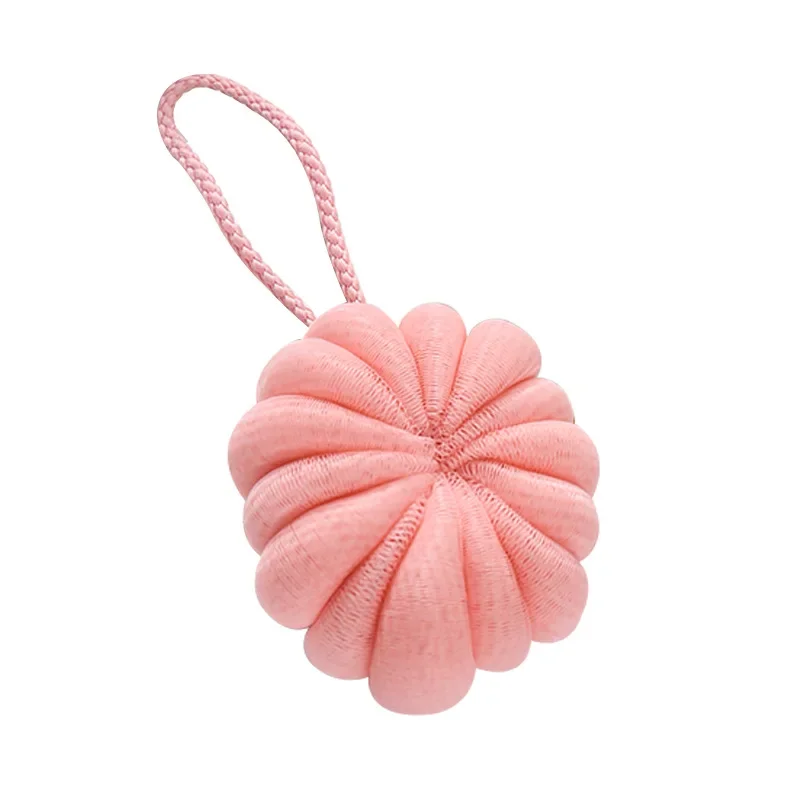 Bath Ball Bath Bubble Balls Exfoliating Scrubber Meshes Foaming Sponge Body Pumpkin Soft Shower Skin Cleaning Shower Accessories