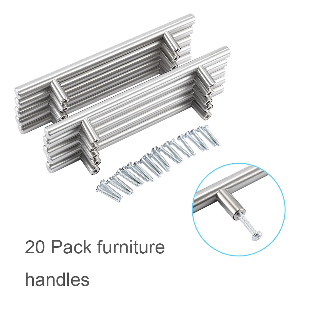 

20Pcs/Pack 200mm Furniture T Bar Handle Pull Knob Kitchen Door Cabinet Knobs