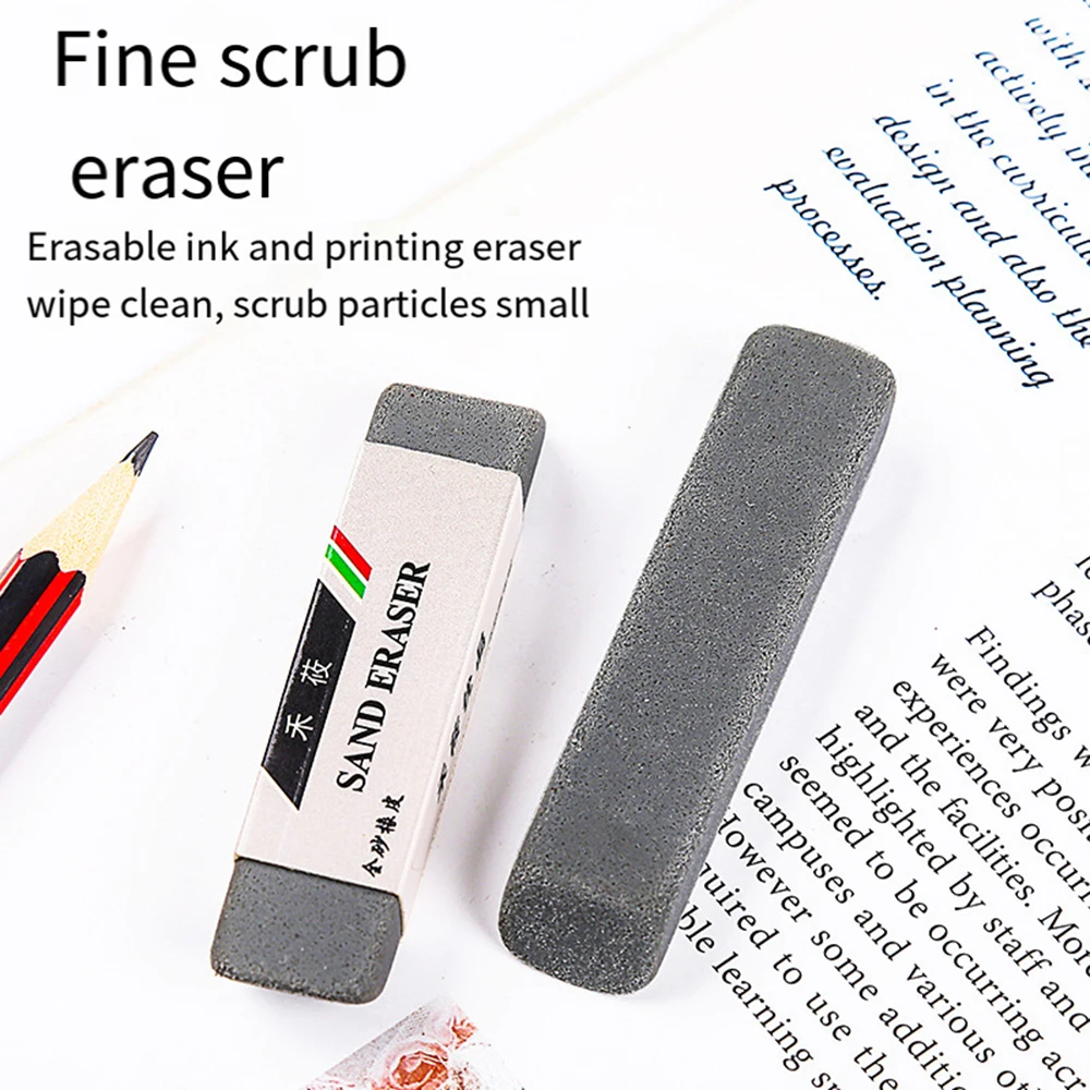 1Pcs Ink Erasers For Ballpoint Pen Gel Pen Pencil Matte Eraser Office School Stationery Clean Correction Supplies Sand Rubber