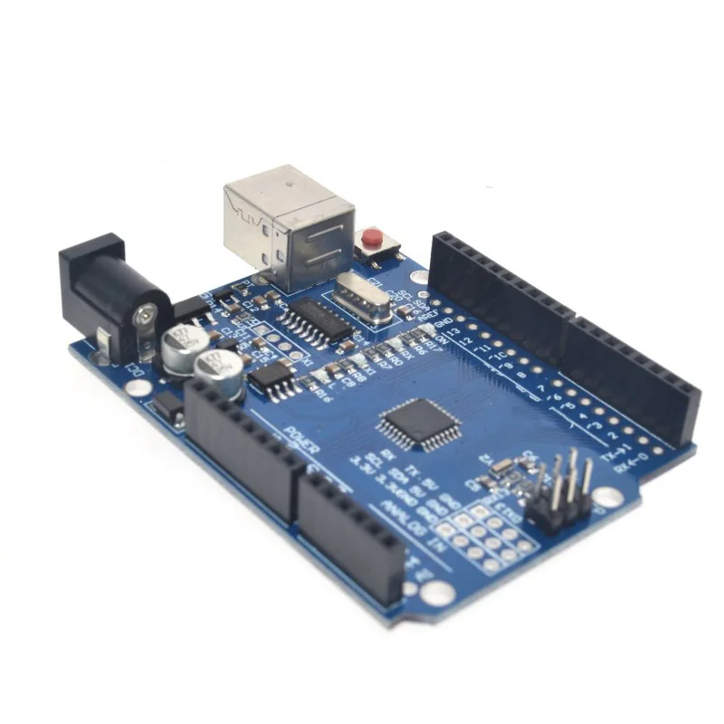 Improved Version for UNO R3 Board ATmega328P Development Board with Pin Header and Cable Compatible with Arduino IDE Projects