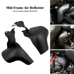 Motorcycle Mid-Frame Heat Shield Air Deflector Trim For Harley Softail Breakout Street Bob Fat Bob Low Rider FLSTF FXBRS 2018-23