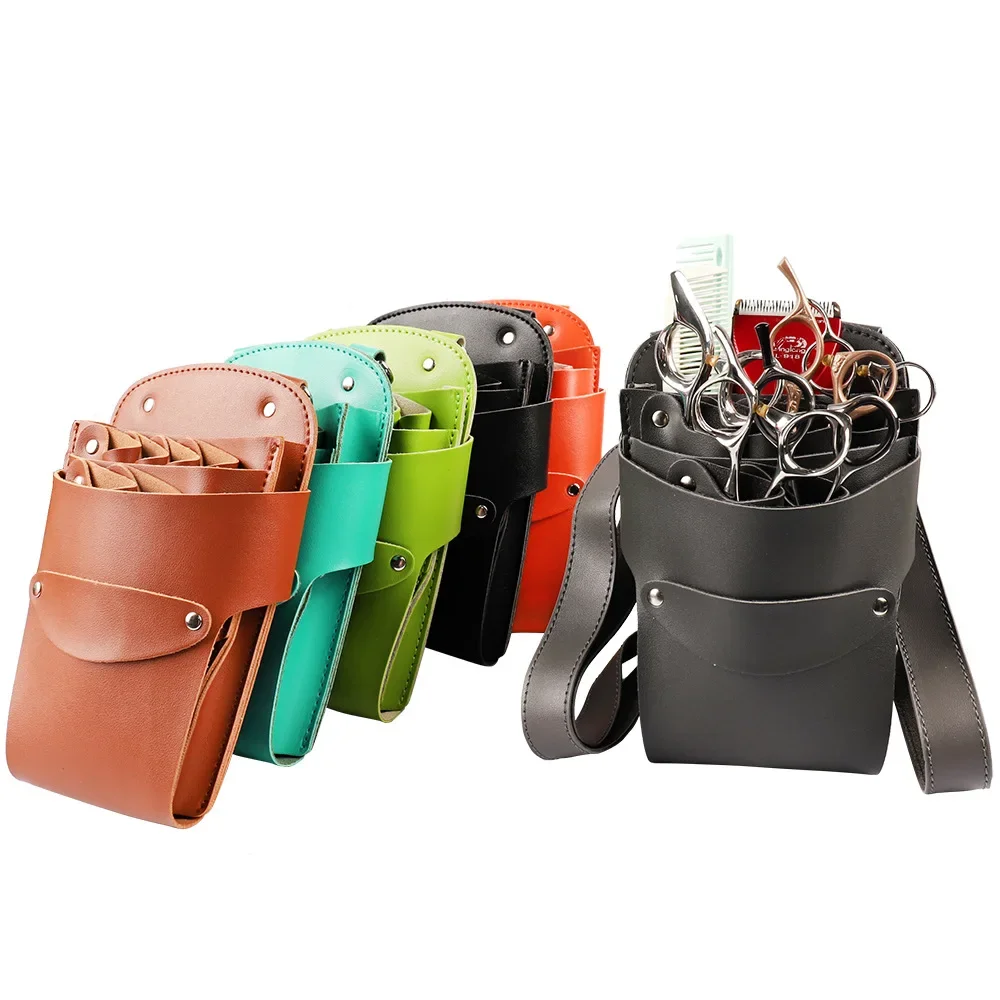 Hairdresser Messenger Bag Groomer 6 Position Barber Pouch Hairdressing Scissors Waist Bag Hair Stylist Beauty Salon Tool Case