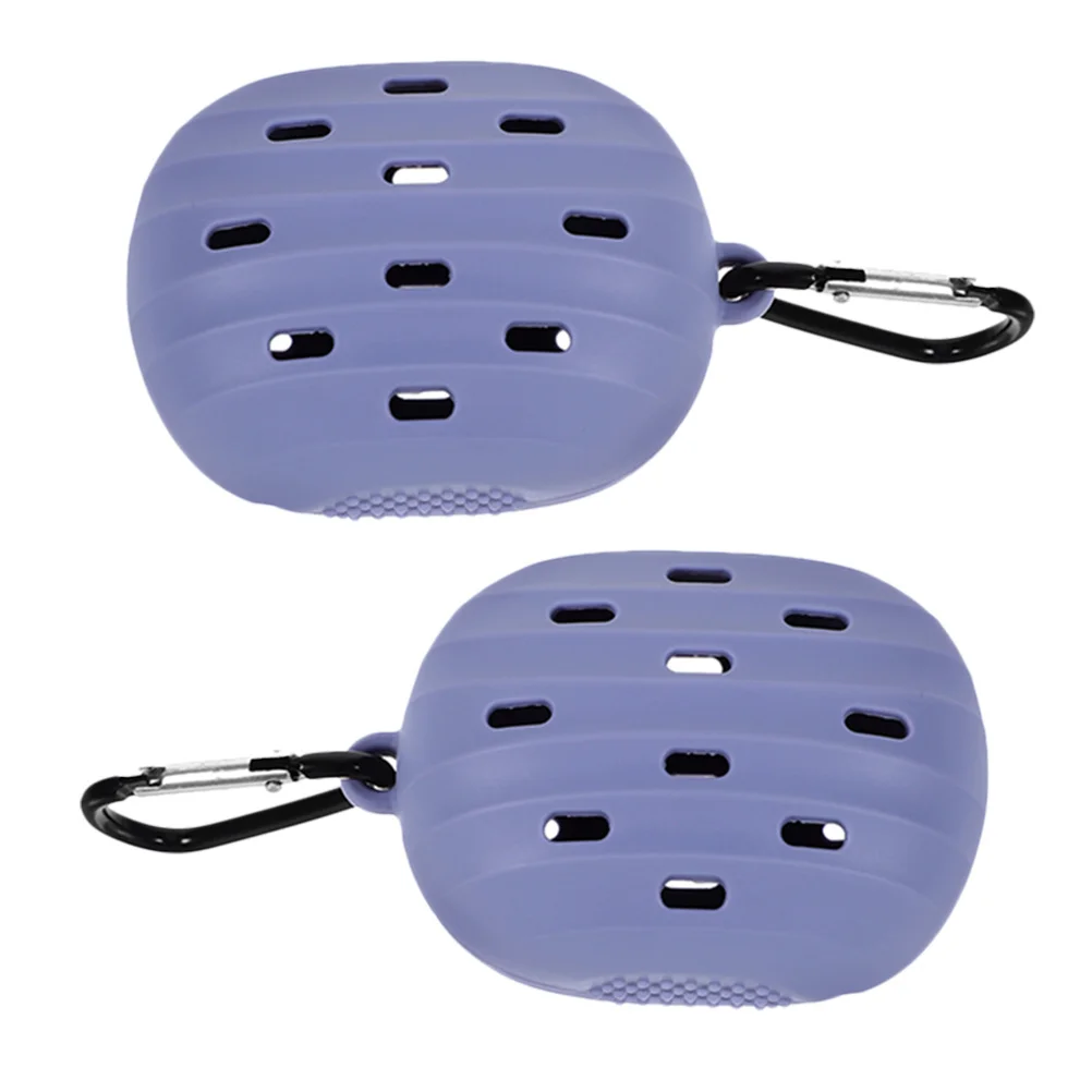 

2Pcs Silicone Powder Puff Case Portable Makeup Sponge Holder Travel Puff Storage Organizer Makeup Sponge Case