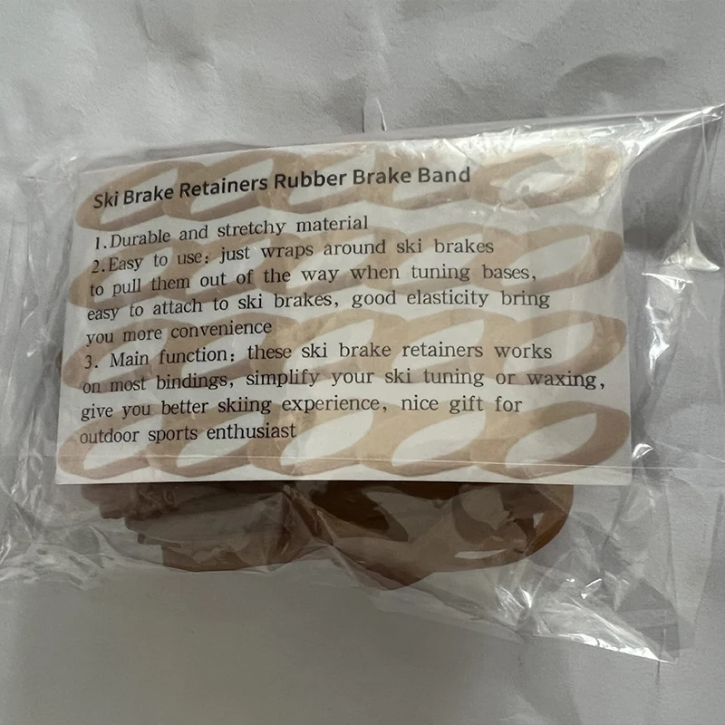 30Pcs Snowboard Retainers Bands Brake Ski Equipment Accessories Elastic Strap Snowboard Retainer Fixed with Outdoor Sports