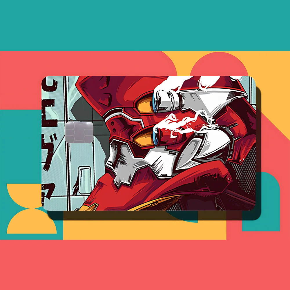 Gaming Anime E-evangelionS Stickers Cartoon Decorative Small Waterproof Chip 4PCS Card Sticker New Anti-Scratch - view 6