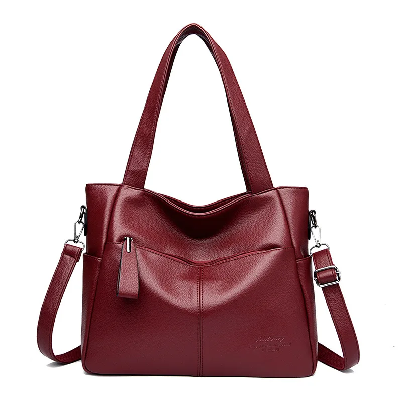 

Genuine Brand Women Tote Bag High Quality Leather Bags for Women 2025 Ladies Large Top-handle Shoulder Crossbody Sling Bag