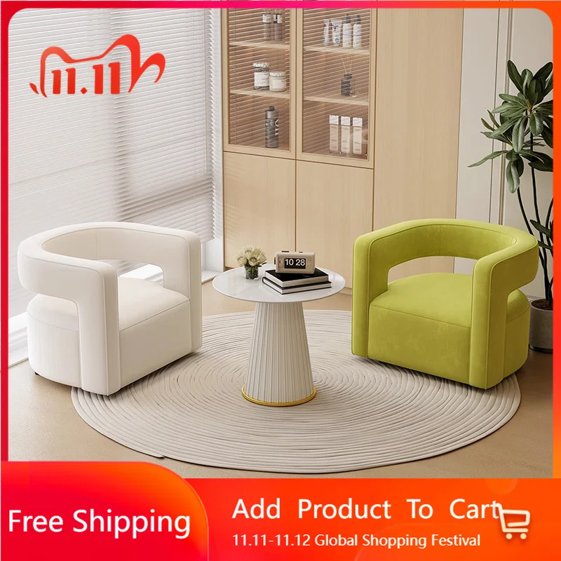 

Designer Luxury Living Room Chairs Modern Comfortable Sofa Nordic Living Room Chairs Lazy Wooden Fauteuil Salon Salon Furniture