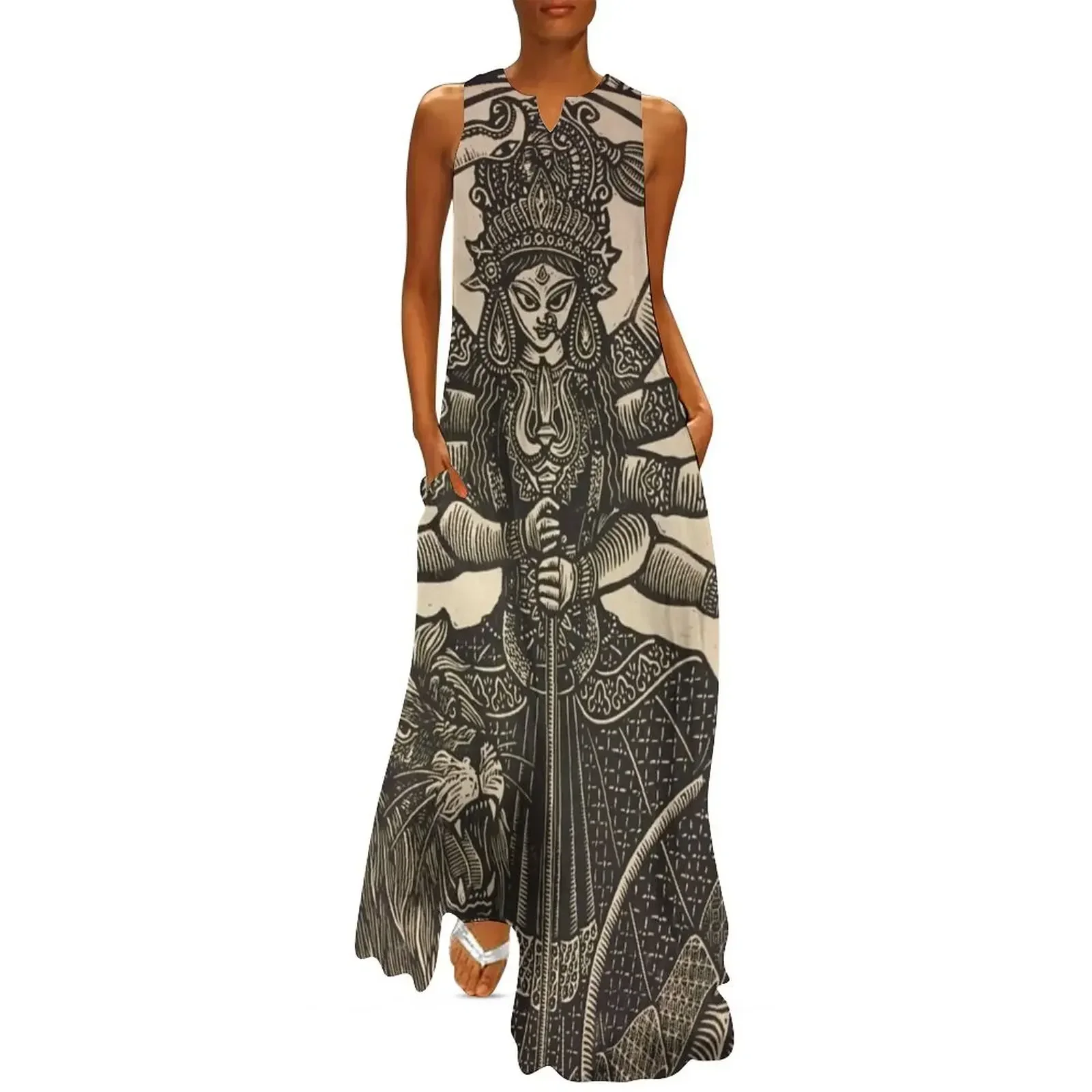 

Maa Durga | Godess | Shakti Long Dress Long dress woman Bridesmaid dress woman summer dresses