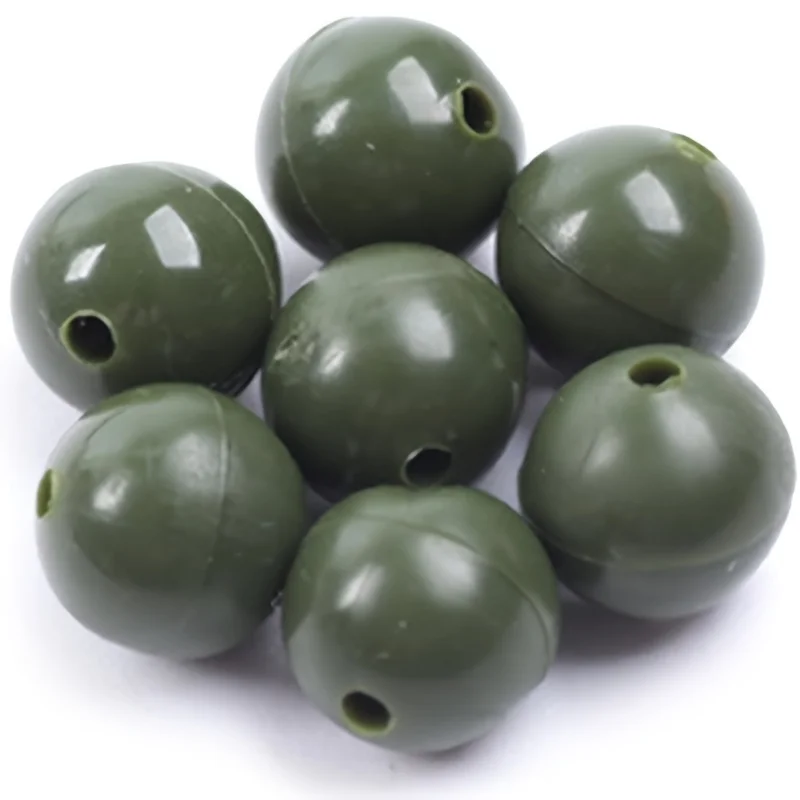 30 Stück 6 mm/8 mm Gummiperlen, Karpfenangeln, Gummiperlen zum Angeln aus Premium PE, ultraleichtes Perlen-Angelzubehör,