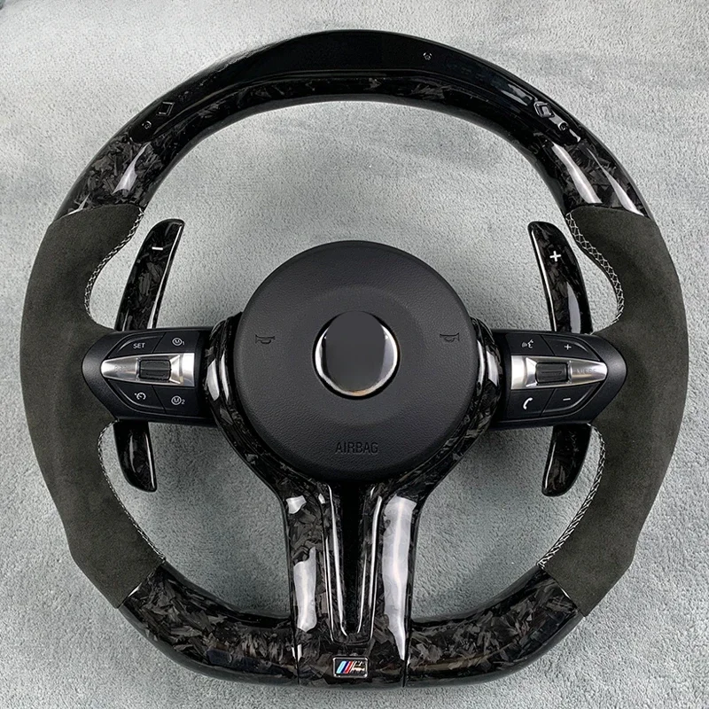 Custom Car Interior Accessories Carbon Fiber Steering Wheel For BMW 3 5 7 E-F Series M3 M5 F10 F30 E46 E49 X3 X4 X5 X6