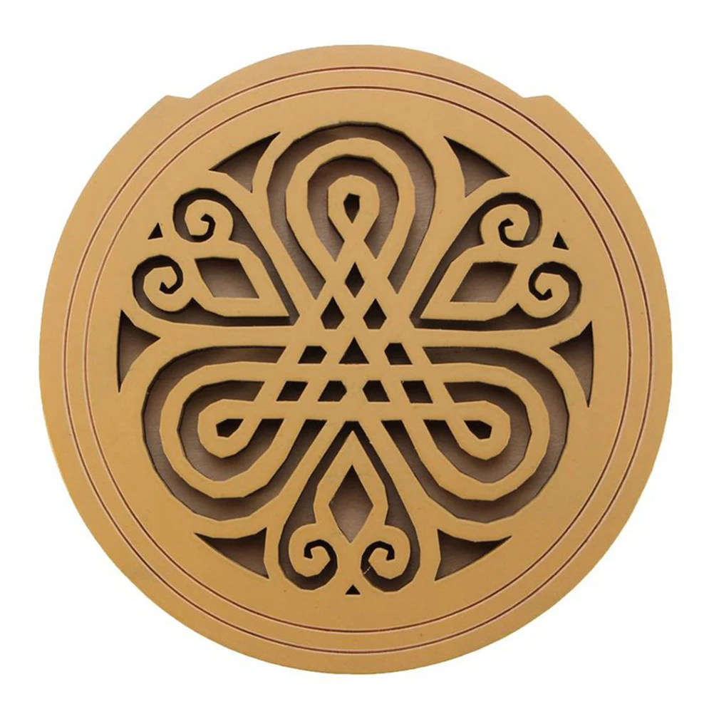 

Acoustic Guitar Hole Cover Wood Feedback Buster Guitar Hole Cover Anti Howl Mute Standard Size Durable Accessory