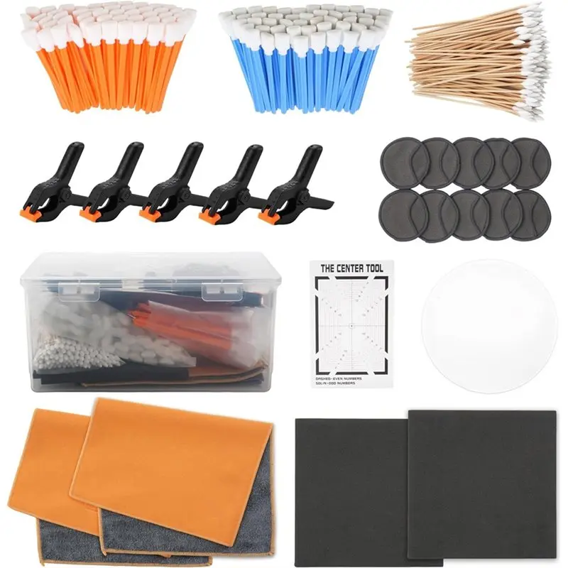 

AT44-Polishing Restoration Kit 223 Pcs Trade Card Care Cleaning Tools With Card Grading Centering Function For PSA Rated Sports