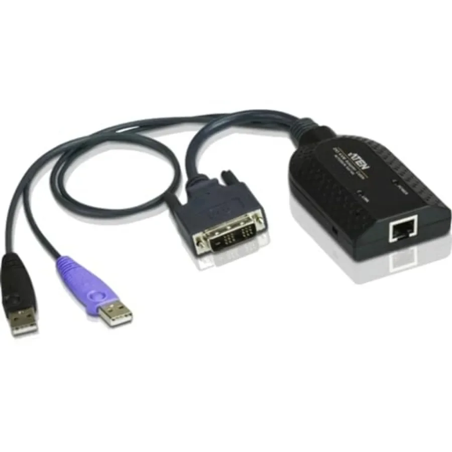 

DVI USB Virtual Media KVM Adapter Cable with Smart Card Reader CPU Module