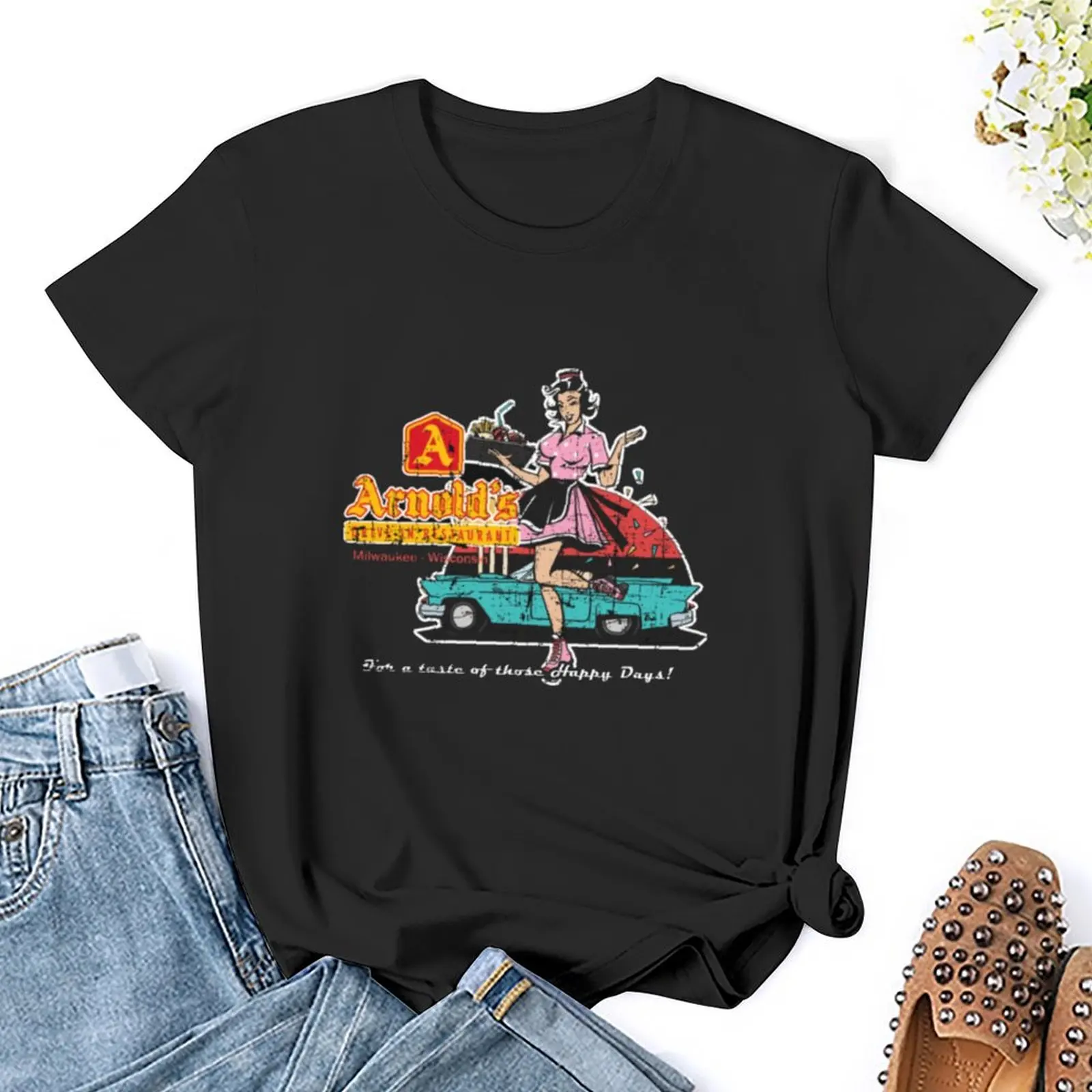 Arnold's Drive In - From Happy Days T-Shirt lady clothes hippie clothes summer clothes summer for Women