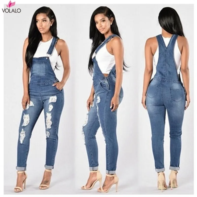 

New Summer Womens Denim Jumpsuits Overalls Sexy Jeans ladies Spring Office Casual Pocket Pencil Pants Elegant Jeans Jumpsuit