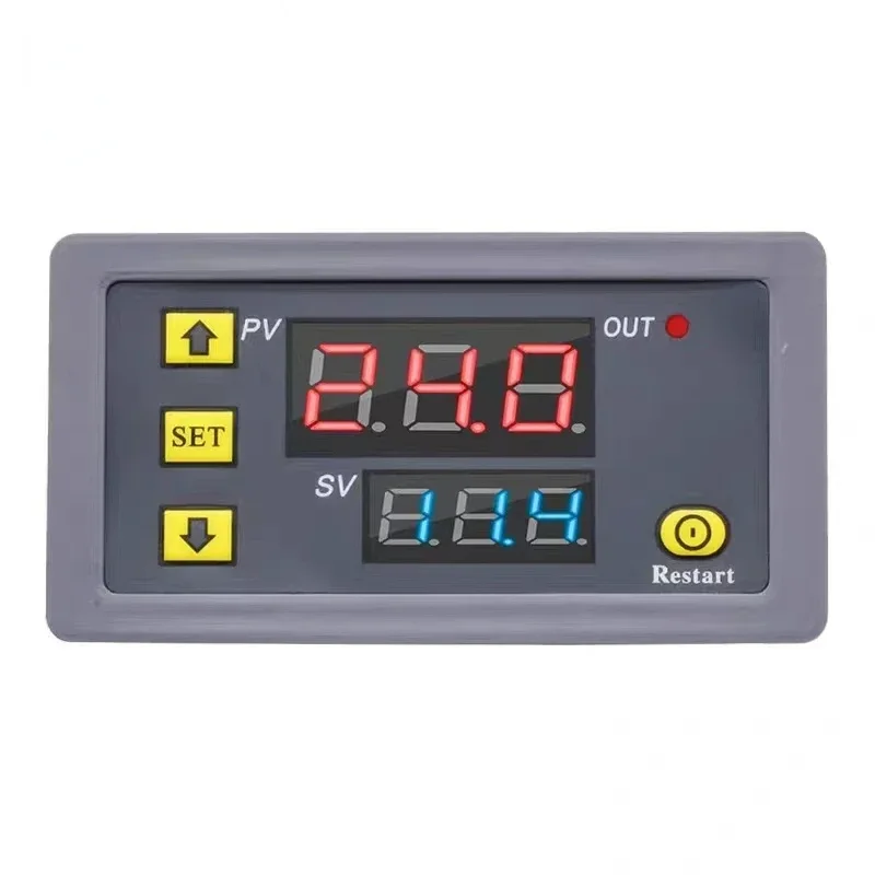 AC 110V 220V T3230 24V Digital Time Delay Relay LED Display Cycle Timer Control Switch Adjustable Timing Relay Time Delay Switch