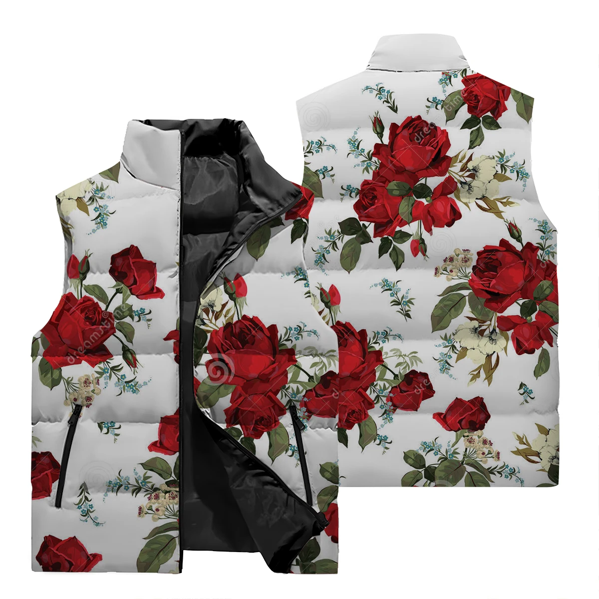 

2024 New Fashionable Warm Quality Selection Casual Versatile Vest Outer Tire Flower 3D Digital Printing Men's Tank Top Sleeveles