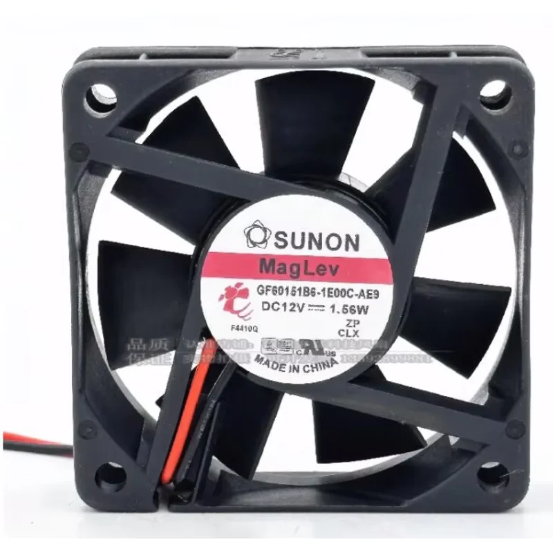 

SUNON GF60151B6-1E00C-AE9 DC 12V 1.56W 60x60x15mm 2-Wire Server Cooling Fan