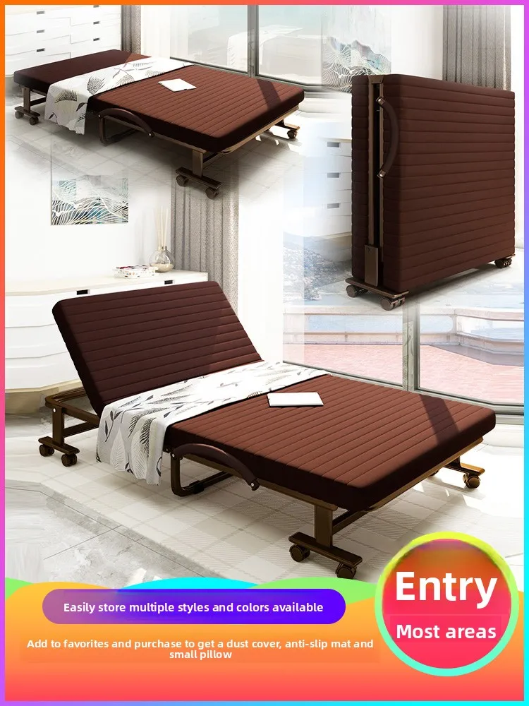 Yjq folding lunch break single bed office nap multi-functional home portable invisible bed reinforcement simple