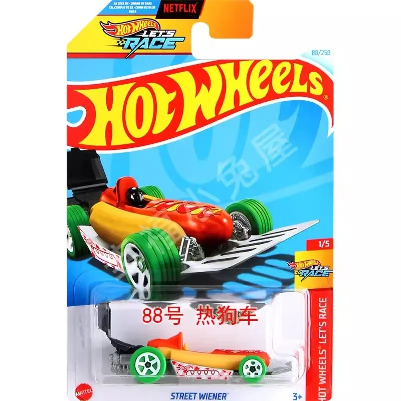 Hot Wheels-Brinquedo Do Carro Para O Menino, Vamos Corrida Diecast, Escala 1:64, Mega Mordida Arte, Modelo De Veículo, Presente De Aniversário, HW