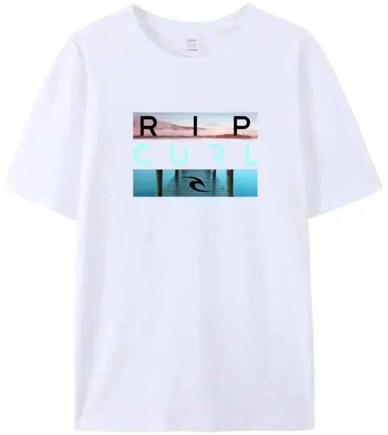 2024 Selling Rip Live The Search Beauty Curl printing Cotton T-Shirt Man Fashion  Graphic Personalized Pattern Short Sleeve