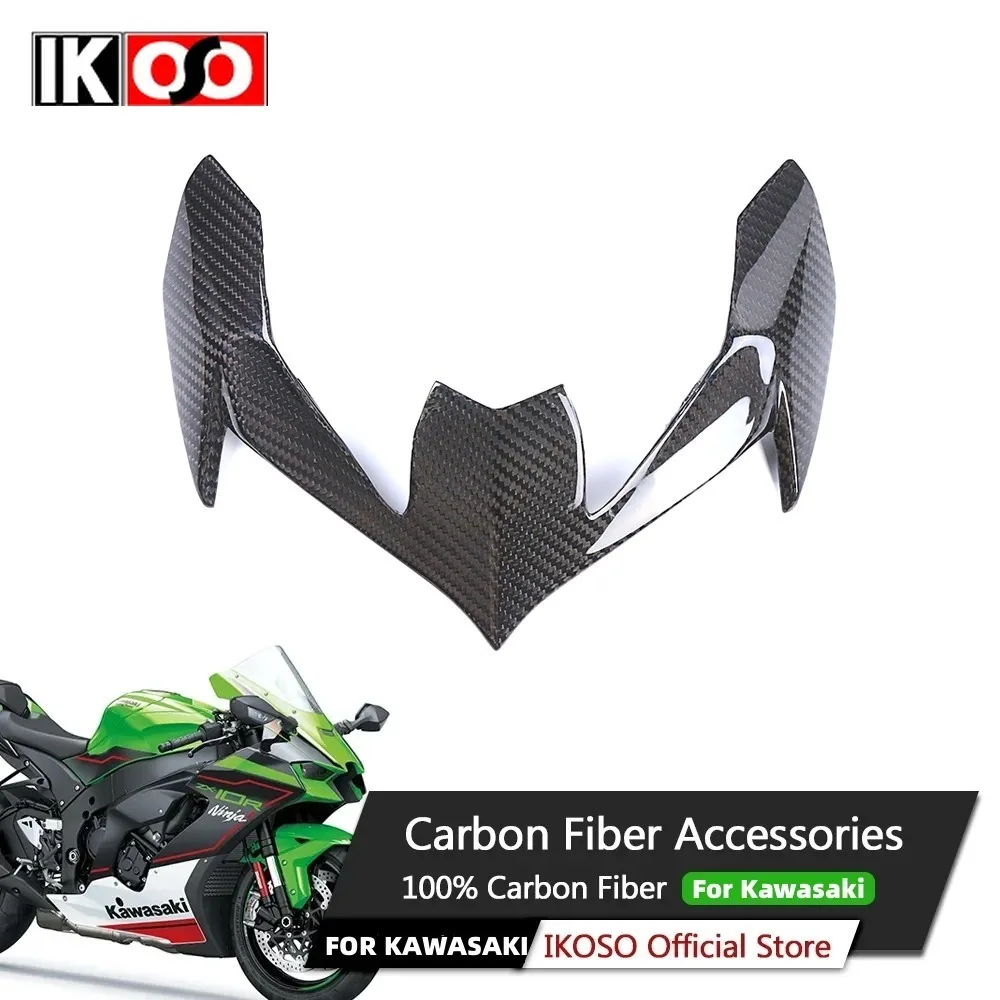 

For Kawasaki Z900 2020+ 100% Pure 3K Carbon Fiber Front Headlight Upper Panel Fairing Motorcycle Shell Modification Accessories