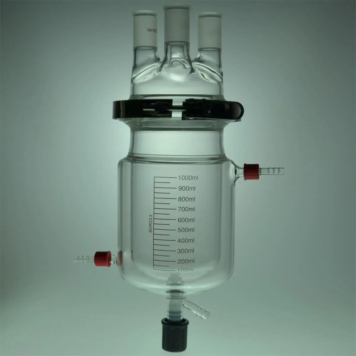 Laboratory Jacket Reaction Flask kit, Four Necks with the PTFE Valve